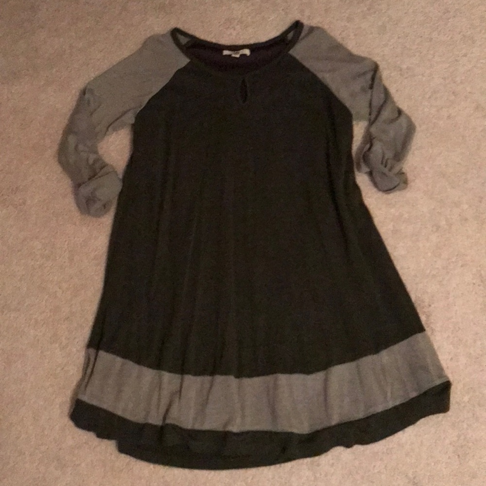 Gray Swing Dress